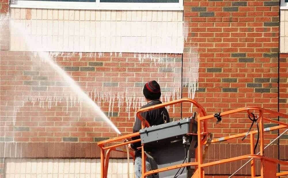 Brick Paint Removal in Upper Tean